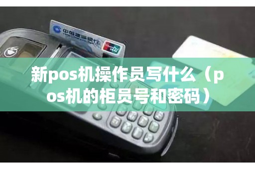 新pos机操作员写什么（pos机的柜员号和密码）