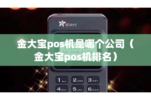 金大宝pos机是哪个公司（金大宝pos机排名）