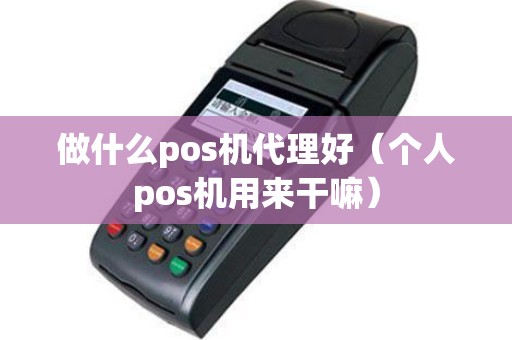做什么pos机代理好（个人pos机用来干嘛）
