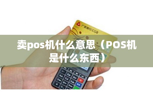 卖pos机什么意思（POS机是什么东西）