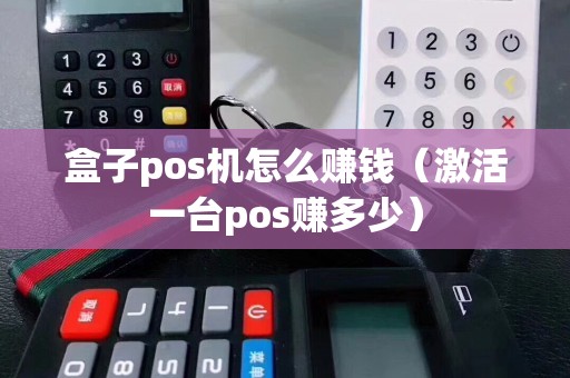 盒子pos机怎么赚钱（激活一台pos赚多少）