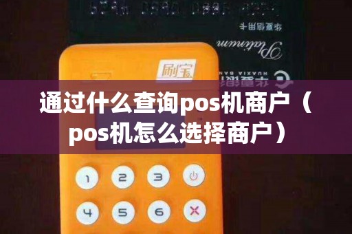 通过什么查询pos机商户（pos机怎么选择商户）