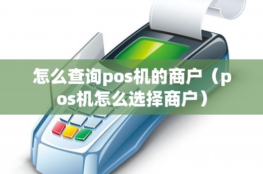 怎么查询pos机的商户（pos机怎么选择商户）
