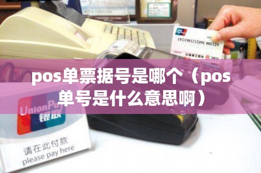 pos单票据号是哪个（pos单号是什么意思啊）