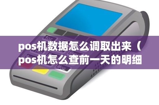 pos机数据怎么调取出来（pos机怎么查前一天的明细）