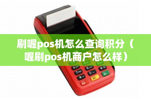 刷喔pos机怎么查询积分（喔刷pos机商户怎么样）