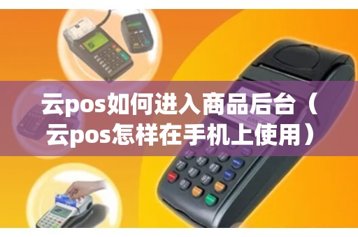 云pos如何进入商品后台（云pos怎样在手机上使用）