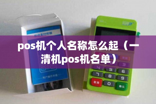 pos机个人名称怎么起（一清机pos机名单）