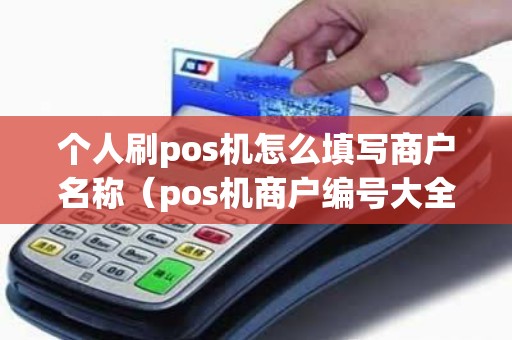 个人刷pos机怎么填写商户名称（pos机商户编号大全）
