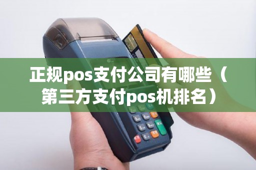 正规pos支付公司有哪些（第三方支付pos机排名）