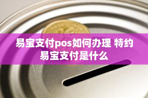 易宝支付pos如何办理 特约易宝支付是什么
