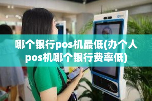 哪个银行pos机最低(办个人pos机哪个银行费率低)