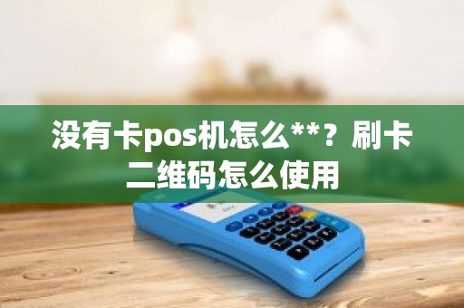 没有卡pos机怎么**？刷卡二维码怎么使用