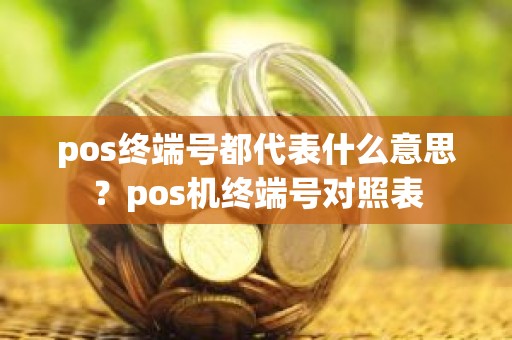 pos终端号都代表什么意思？pos机终端号对照表