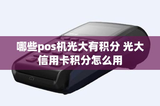 哪些pos机光大有积分 光大信用卡积分怎么用