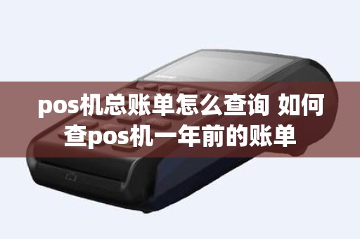 pos机总账单怎么查询 如何查pos机一年前的账单