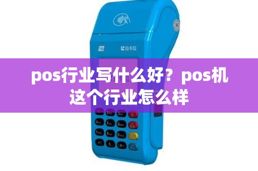 pos行业写什么好？pos机这个行业怎么样