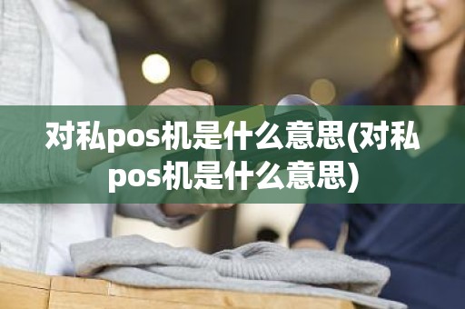 对私pos机是什么意思(对私pos机是什么意思)