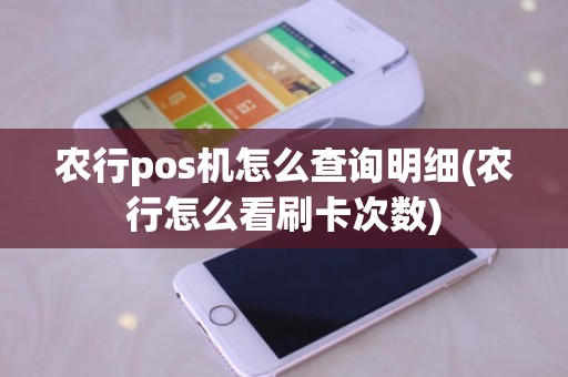 农行pos机怎么查询明细(农行怎么看刷卡次数)