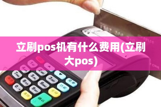 立刷pos机有什么费用(立刷大pos)