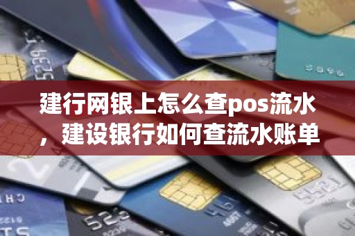 建行网银上怎么查pos流水，建设银行如何查流水账单