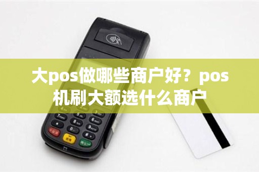 大pos做哪些商户好？pos机刷大额选什么商户