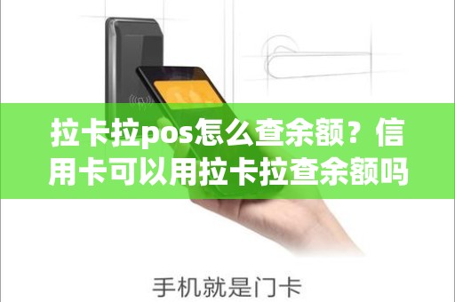 拉卡拉pos怎么查余额？信用卡可以用拉卡拉查余额吗