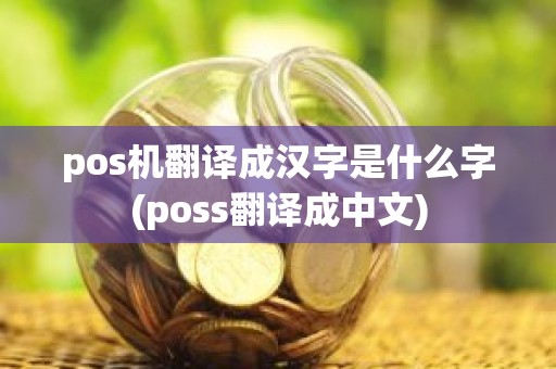 pos机翻译成汉字是什么字(poss翻译成中文)