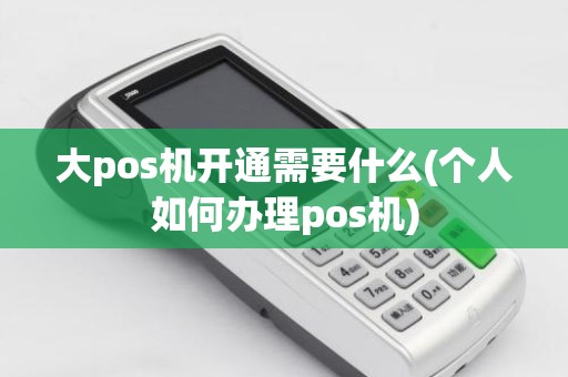 大pos机开通需要什么(个人如何办理pos机)