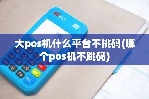 大pos机什么平台不挑码(哪个pos机不跳码)