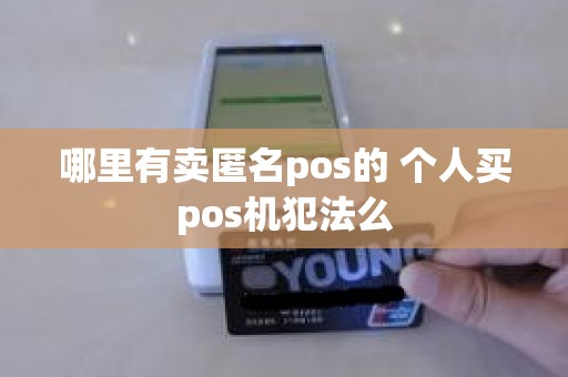 哪里有卖匿名pos的 个人买pos机犯法么