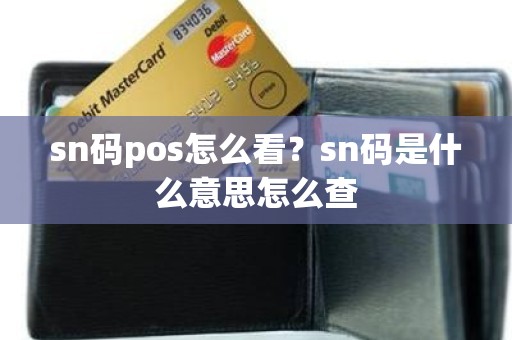 sn码pos怎么看？sn码是什么意思怎么查