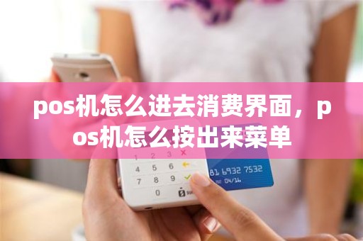 pos机怎么进去消费界面，pos机怎么按出来菜单