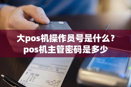 大pos机操作员号是什么？pos机主管密码是多少