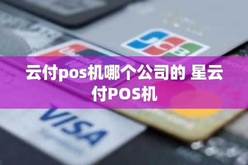 云付pos机哪个公司的 星云付POS机 云付pos机哪个公司的 星云付POS机