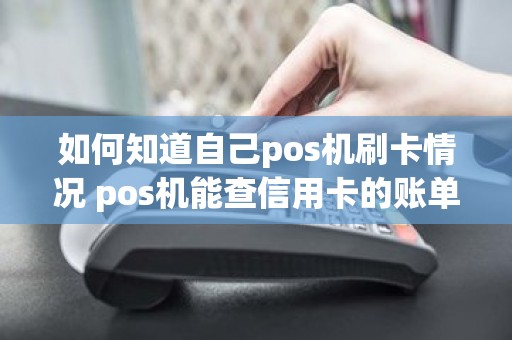 如何知道自己pos机刷卡情况 pos机能查信用卡的账单明细吗 如何知道自己pos机刷卡情况 pos机能查信用卡的账单明细吗