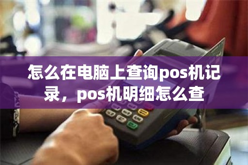 怎么在电脑上查询pos机记录，pos机明细怎么查
