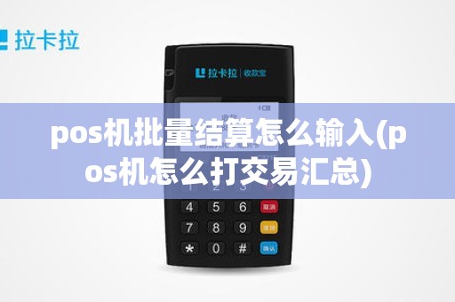 pos机批量结算怎么输入(pos机怎么打交易汇总)