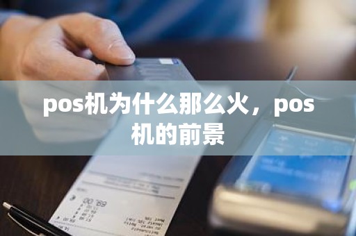 pos机为什么那么火，pos机的前景
