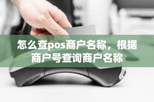 怎么查pos商户名称，根据商户号查询商户名称