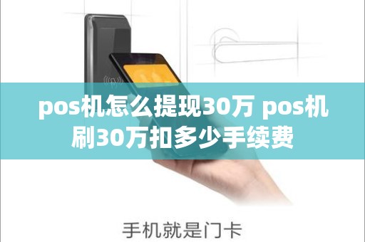 pos机怎么提现30万 pos机刷30万扣多少手续费