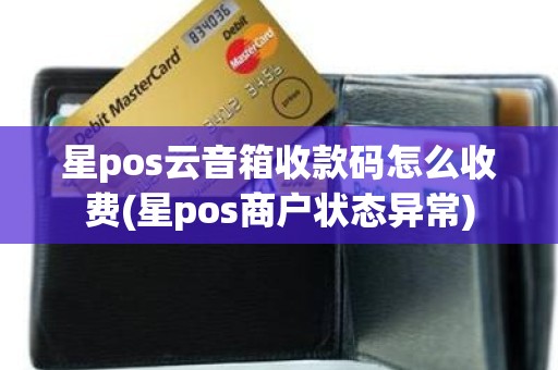 星pos云音箱收款码怎么收费(星pos商户状态异常)