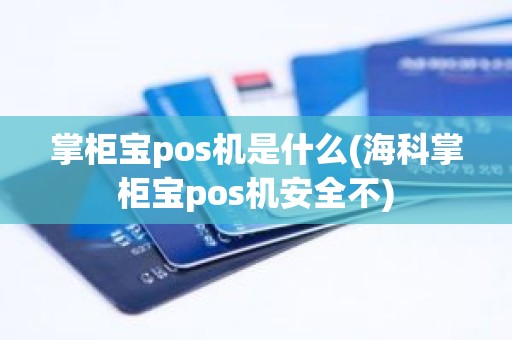 掌柜宝pos机是什么(海科掌柜宝pos机安全不)