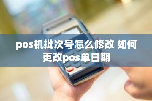 pos机批次号怎么修改 如何更改pos单日期