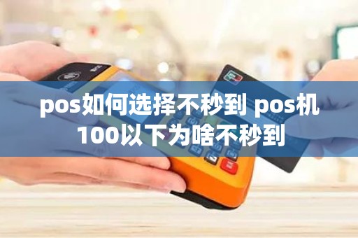 pos如何选择不秒到 pos机100以下为啥不秒到