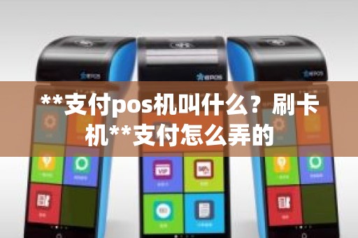 **支付pos机叫什么？刷卡机**支付怎么弄的