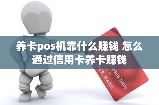 养卡pos机靠什么赚钱 怎么通过信用卡养卡赚钱