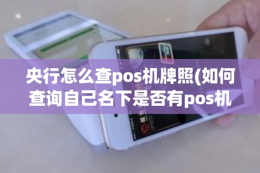 央行怎么查pos机牌照(如何查询自己名下是否有pos机)