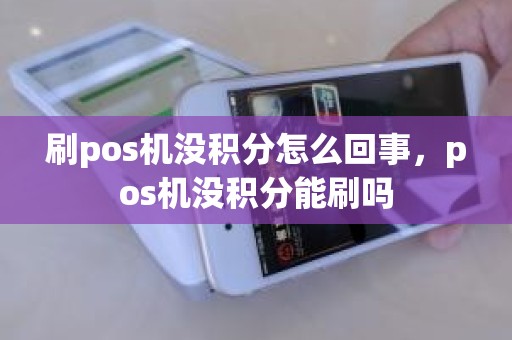 刷pos机没积分怎么回事，pos机没积分能刷吗