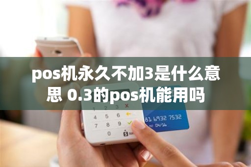 pos机永久不加3是什么意思 0.3的pos机能用吗